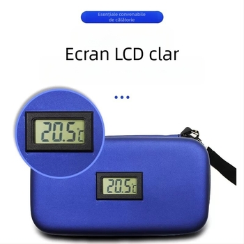 Sac de depozitare insulină, cutie frigorifică, husă de transport pentru stilou de injecție, cutie izolată de răcire cu afișaj de temperatură