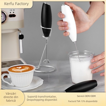Spumător de lapte portabil, electric, pentru cafea și cofetărie, mixer de bucătărie fără fir, bătător de ouă
