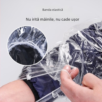Manșete PE de unică folosință, prelungite și mai groase, impermeabile și rezistente la ulei, pentru bucătărie, curățenie casnică, grătar și gătit cu oale fierbinți