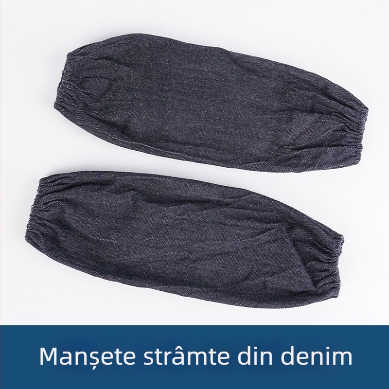 Manșete din denim pentru sudură, lungite, întărite, rezistente la uzură și murdărie, rezistente la ulei, pentru uz industrial