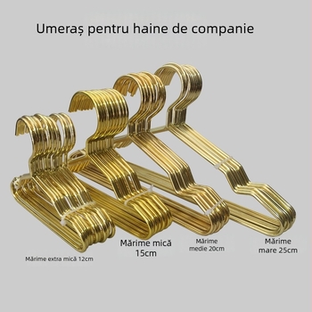 Umeraș metalic pentru haine pentru animale de companie, stil Nordic mini, pentru câini și pisici