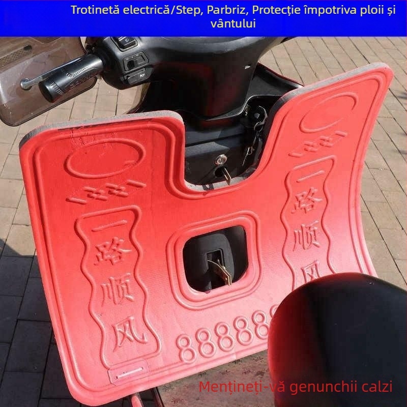 Deflectoare universal din burete pentru vânt pentru vehicule electrice: bară frontală, deflectător inferior, protecție de noroi și protecție pentru gleznă