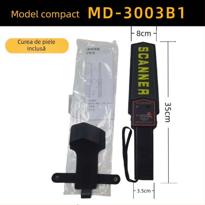 MD-3003B1 Detector portabil de metale, sensibilitate înaltă, scanner de securitate