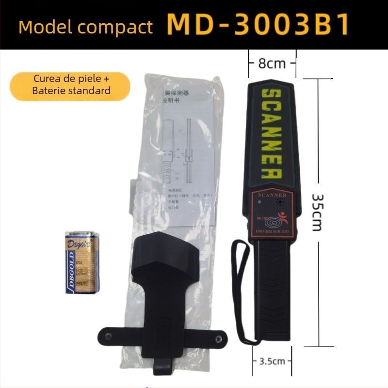MD-3003B1 Detector portabil de metale, sensibilitate înaltă, scanner de securitate