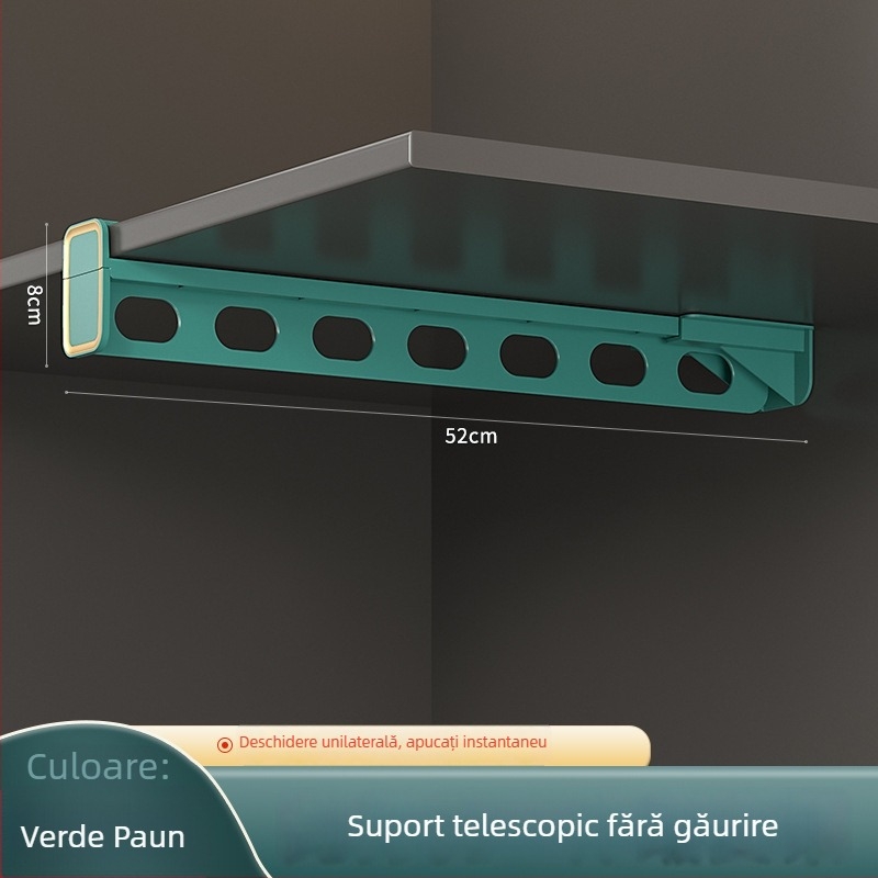Clips pentru pantaloni în formă de Z, antiderapante, pentru dulap cu spațiu de depozitare integrat