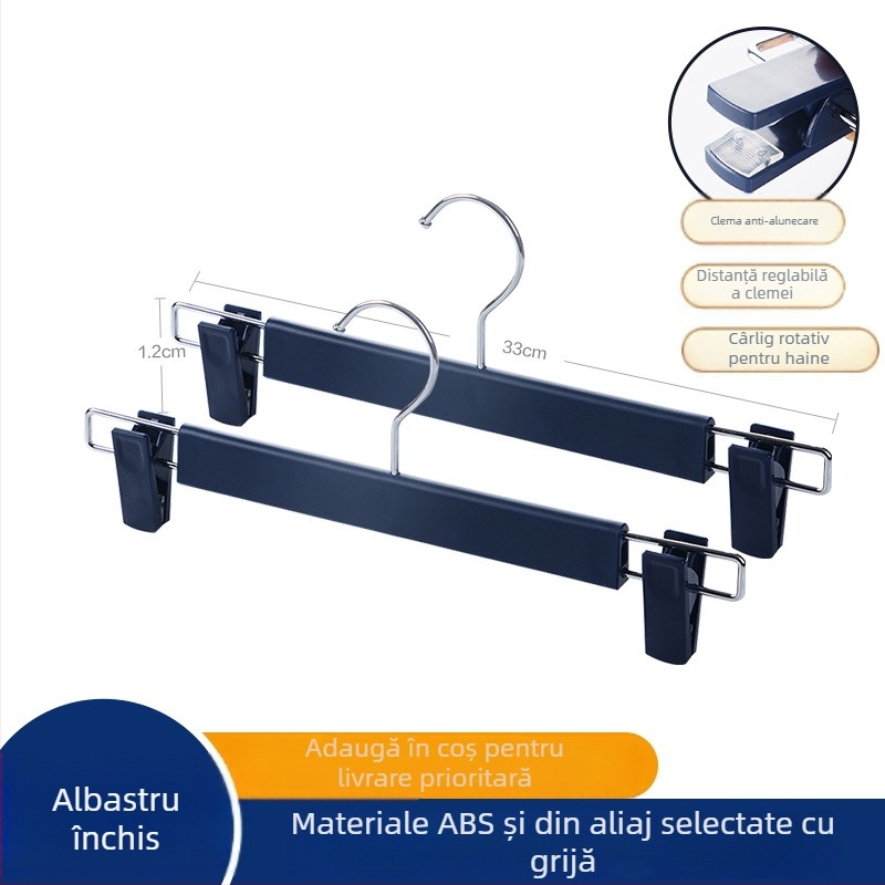 Camellia clip plastic pentru pantaloni – clip puternic, antiderapant, pentru agățarea pantalonilor