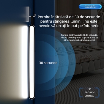 Lampă de birou LED cu curbă extinsă, reglabilă, protecție a ochilor, pentru studenți, cămin și oglindă în dormitor