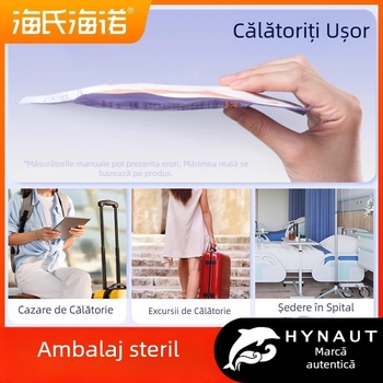 Acoperire de unică folosință pentru scaunul de toaletă Hainuo, din material nețesut, portabilă pentru călătorii, hotel și casă, pentru femei însărcinate, 138 × 16 cm, 10 buc./ambalaj