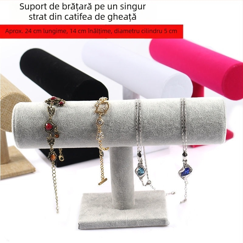 Stativ de expunere pentru brățări și bijuterii, 6 etaje, raft de depozitare demontabil