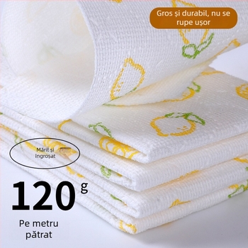 Șervețele de curățare de unică folosință, stil japonez, din fibre de celuloză și bumbac, absorbante, nețesute, cu două straturi, pentru bucătărie