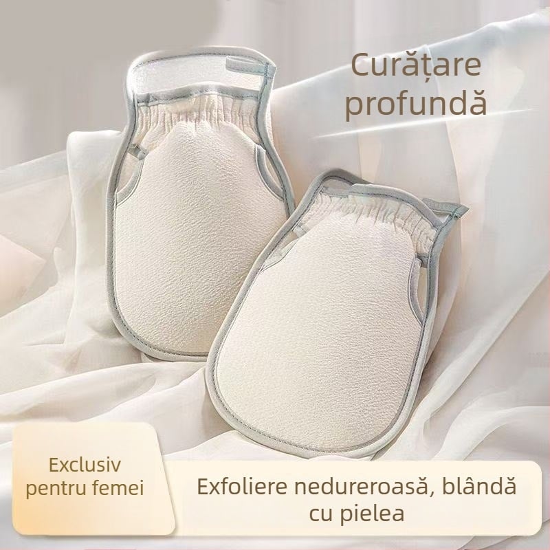 Mănușă exfoliantă pentru baie și prosop de exfoliere pentru corp