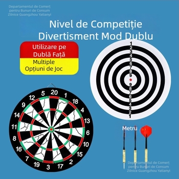 Set de darts pentru interior – țintă profesională pentru acasă, sigur pentru copii și adulți