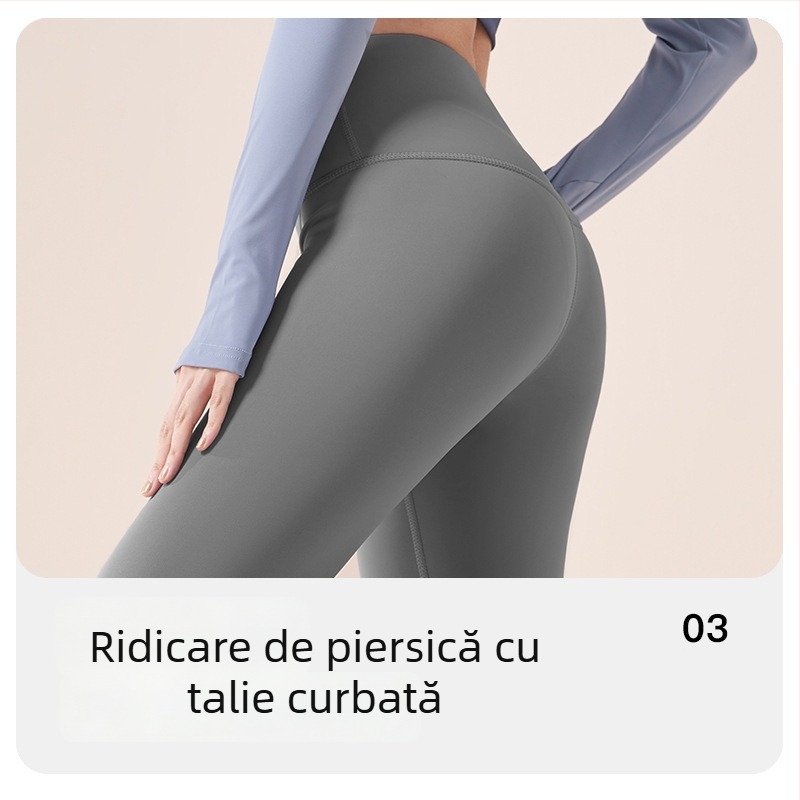 Set de yoga pentru femei, toamnă–iarna: colanți respirabili și top cu mâneci lungi, imprimeu cu litere, pentru alergare și fitness