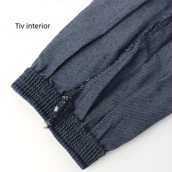 Mâneci din denim pentru muncă, unisex, cu cusătură de patru ace, rezistente la ulei, la pete și la uzură
