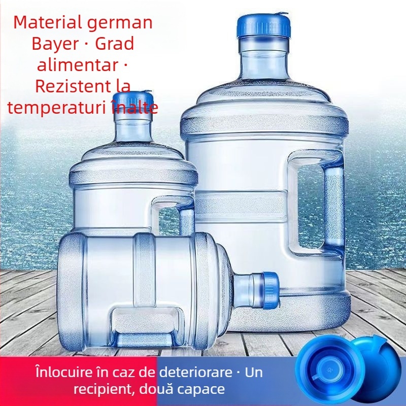 Recipient PC gros pentru apă potabilă, QS certificat, recipient de apă minerală de calitate alimentară, portabil, pentru exterior