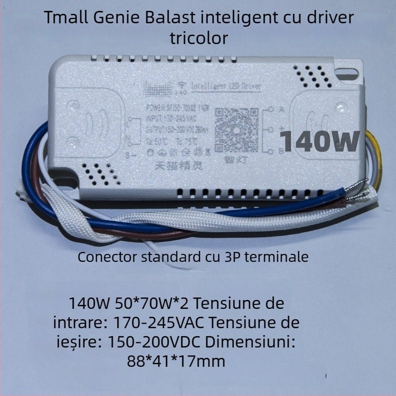 Driver LED cu curent constant și control inteligent pentru plafon, reglare fără trepte