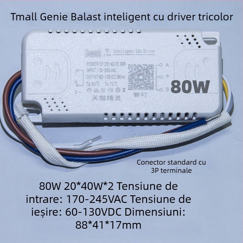 Driver LED cu curent constant și control inteligent pentru plafon, reglare fără trepte