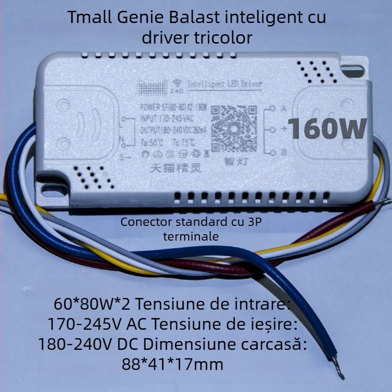Driver LED cu curent constant și control inteligent pentru plafon, reglare fără trepte