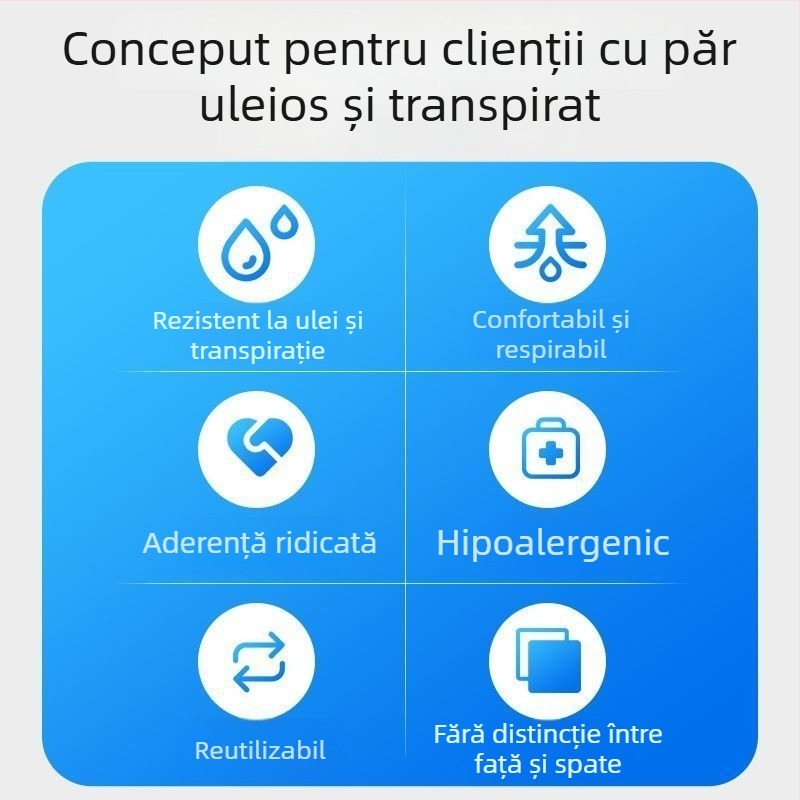 Bandă adezivă dublu față pentru perucă – impermeabilă și rezistentă la transpirație, pentru împletirea părului