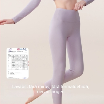 Pantaloni termici din bumbac pentru femei, 280 g, căptuțiți cu catifea, groși, talie înaltă, strâmți, pentru iarnă
