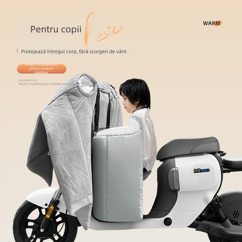 Pătură internă detașabilă pentru iarnă, protecție parbriz pentru vehicul electric cu acoperire pentru picioare