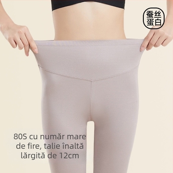 Colanți din Modal, talie înaltă, slim-fit, elastici, pentru toamnă și iarnă