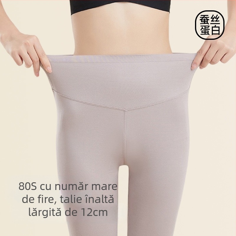 Colanți din Modal, talie înaltă, slim-fit, elastici, pentru toamnă și iarnă
