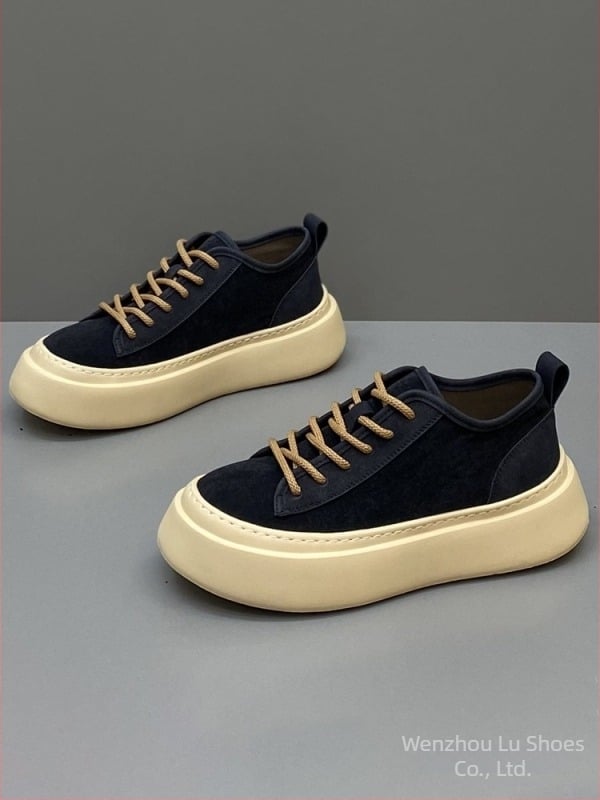 Pantofi sport retro pentru bărbați, din pânză, cu respirație bună, confortabili, talpă groasă pentru creșterea înălțimii, pantofi casual din pânză