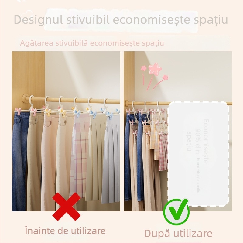 Umeraș pentru copii antialunecare, cu clemă pentru pantaloni, reglabil, telescopic, fără cusături, pentru uz casnic