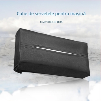 Cutie de șervețele pentru mașină, tip agățat, din plastic, 24 × 13 × 5 cm