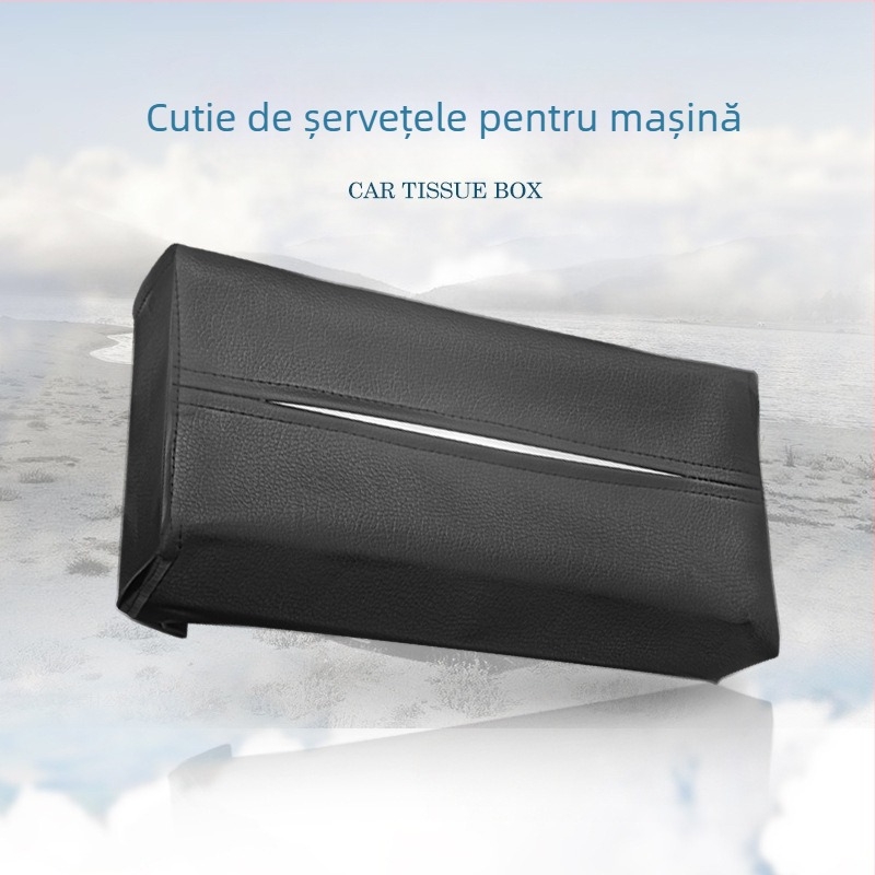 Cutie de șervețele pentru mașină, tip agățat, din plastic, 24 × 13 × 5 cm
