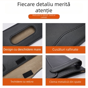 Cutie de șervețele din piele pentru mașină, suport atârnat – depozitare creativă, drăguț