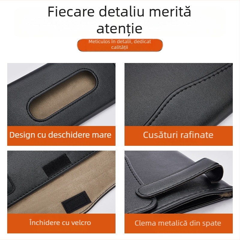 Cutie de șervețele din piele pentru mașină, suport atârnat – depozitare creativă, drăguț