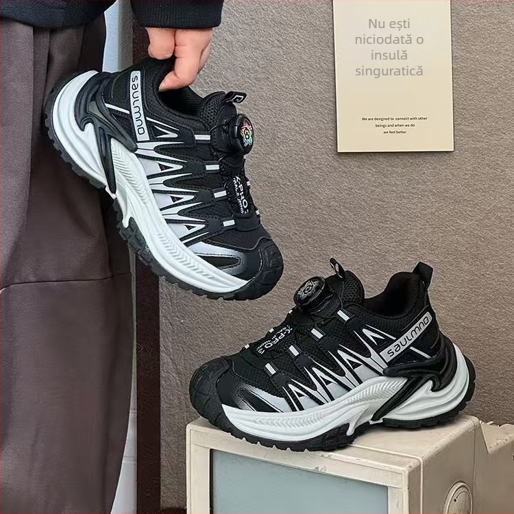 Pantofi sport pentru copii pentru drumeții în aer liber, respirabili, unisex, stil dad shoes, Hameddy