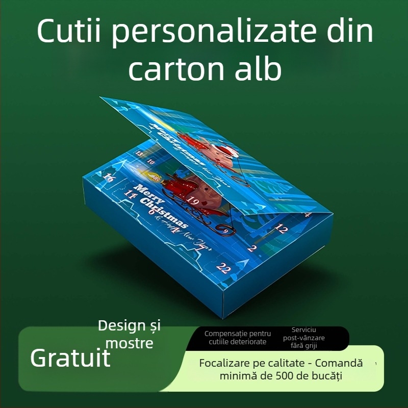 Cutie cadou cu capac basculant, ambalaj personalizat, cutie cadou de lux, cutie goală pentru imprimare logo în loturi mici