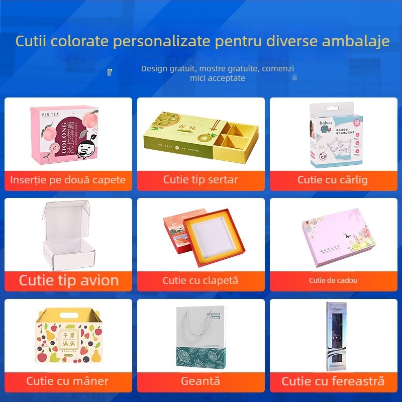 Cutie cadou cu capac basculant, ambalaj personalizat, cutie cadou de lux, cutie goală pentru imprimare logo în loturi mici