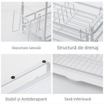 Raft de bucătărie detașabil, multifuncțional pentru farfurii, condimente și bețișoare, coș de scurgere în stil japonez pentru uz casnic