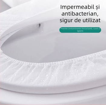 Covoraș de unică folosință pentru toaletă, impermeabil, protecție pentru scaunul de toaletă – set portabil pentru călătorii, hoteluri și maternitate
