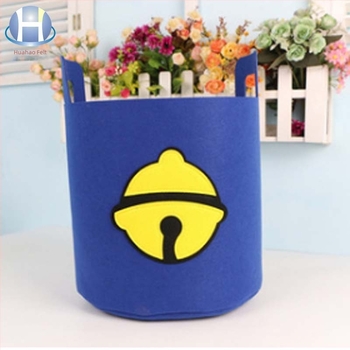 Coș de depozitare pentru living, cu mâner, design drăguț de desen animat