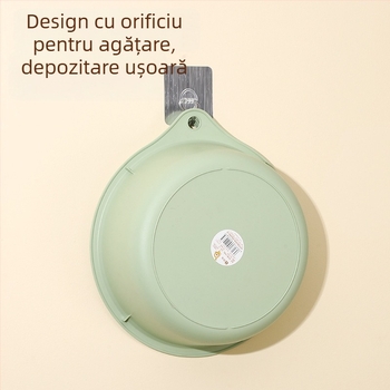 Coș din plastic pentru fructe și legume, cu trei niveluri, scurgere, pentru bucătărie, multifuncțional