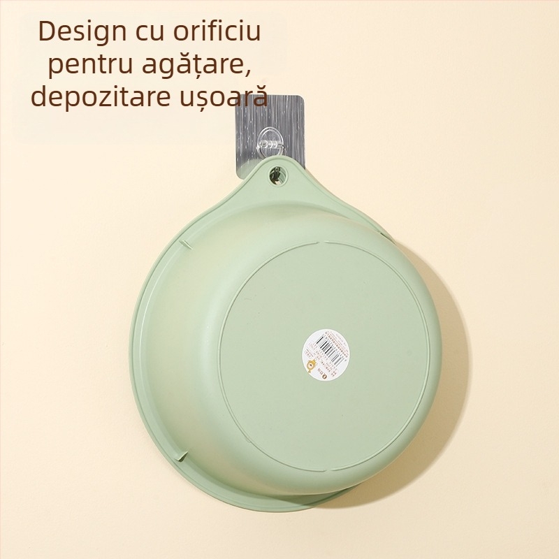 Coș din plastic pentru fructe și legume, cu trei niveluri, scurgere, pentru bucătărie, multifuncțional