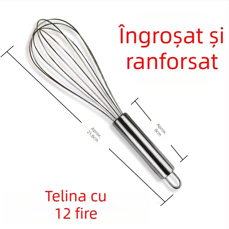 Bol din oțel inoxidabil, adânc și gros, de calitate alimentară, pentru bătut smântână, aluat și prăjituri acasă