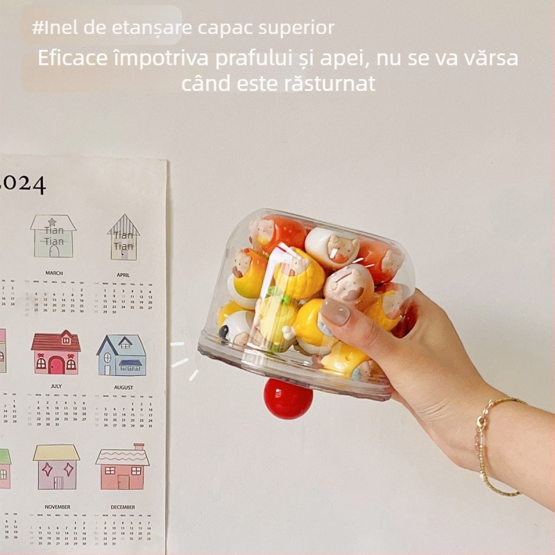 Recipient de stocare cu capacitate mare, pentru cutiile de afișare ale figurilor și cutiile surpriză, sigilat