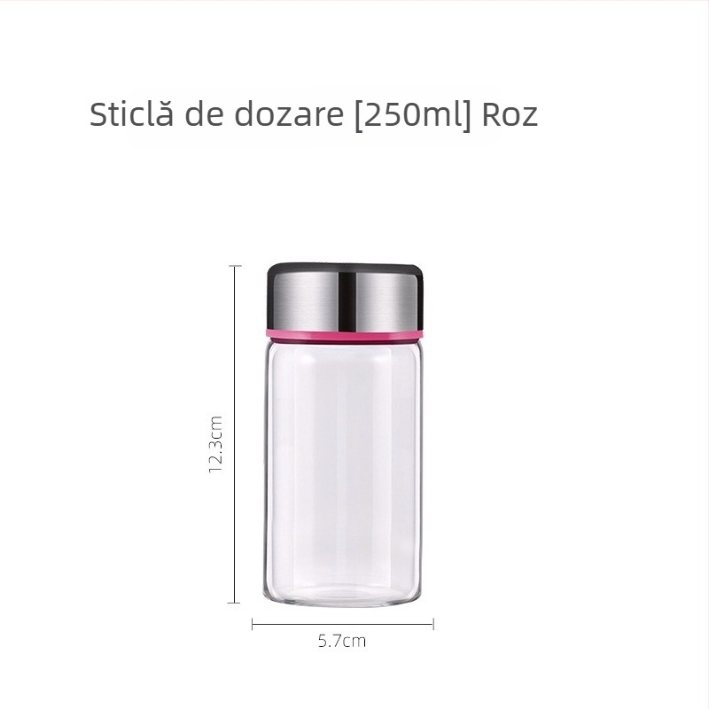 Borcan din sticlă alimentar, capac din oțel inoxidabil, etanș și rezistent la aburi și căldură; potrivit pentru Bird's Nest, dulceață și medicină tradițională chineză