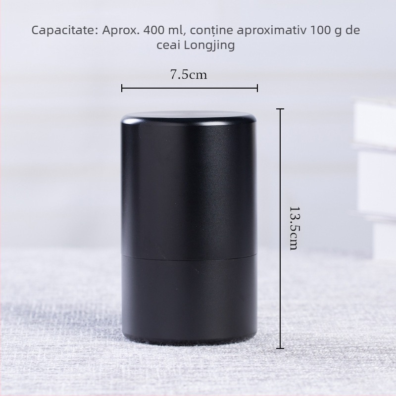 Kongshan Xinyu Cutie de Ceai din Aluminiu cu Capac Etanș, Cutie Metalică Mare pentru Călătorii