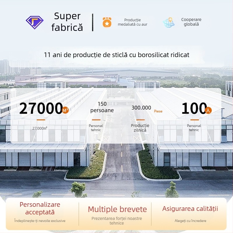 Vasuri de depozitare din sticlă borosilikat cu capace PP – pentru bucătărie, depozitare cereale, etanșe, rezistente la umezeală și dăunători, 800–1000 ml