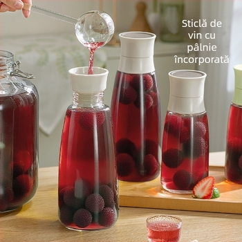 Sticlă de vin din sticlă, 600 ml, pentru infuzie, recipient sigilat, sticla goală pentru reambalarea vinului alb