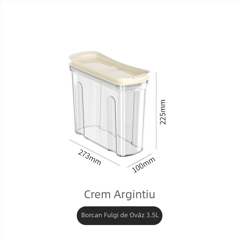 Recipient plastic sigilat pentru depozitarea cerealelor, nucilor și fasolei