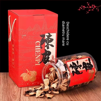 Xinhui Chenpi borcan sigilat 250 g – cutie cadou premium, borcan de depozitare pentru ceai și ciuperci uscate Morel