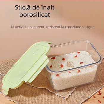Recipient de fermentare a vinului de orez, cu capac – sticlă borosilicată, capacitate mare